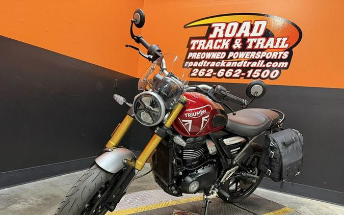 2025 Triumph Speed 400 Carnival Red Storm Grey