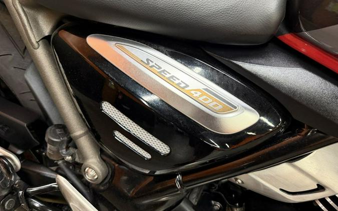 2025 Triumph Speed 400 Carnival Red Storm Grey