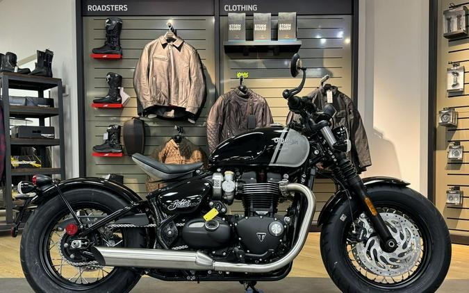 2024 Triumph Bonneville Bobber Jet Black/Ash Gray