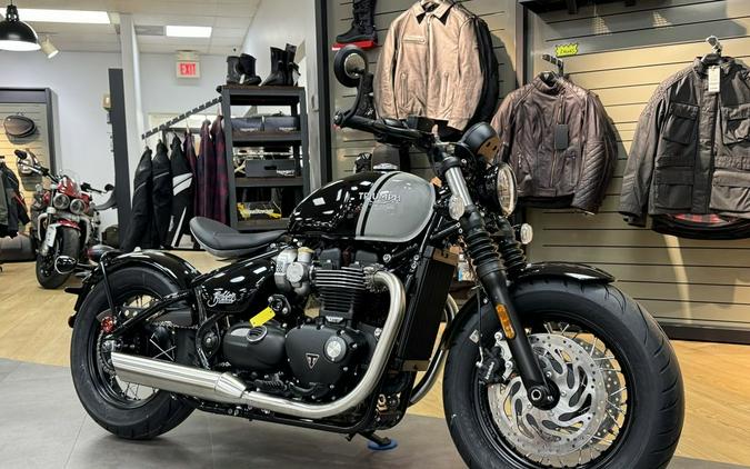 2024 Triumph Bonneville Bobber Jet Black/Ash Gray