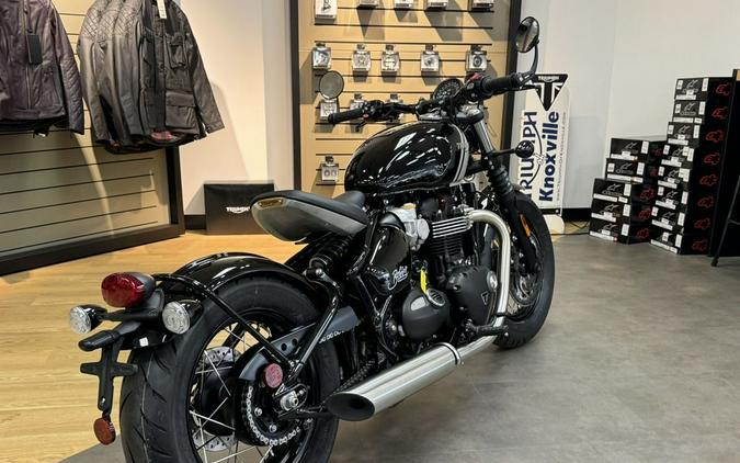 2024 Triumph Bonneville Bobber Jet Black/Ash Gray