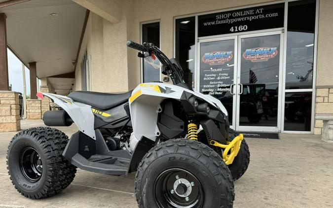 New 2024 CAN-AM RENEGADE 110 EFI CATALYST GRAY AND NEO YELLOW