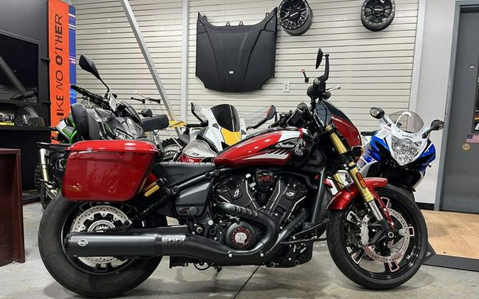 2025 Indian 101 Scout Ghost White Metallic With Graphics