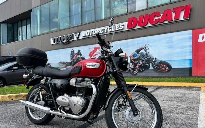 2020 Triumph Bonneville T100 Cranberry Red