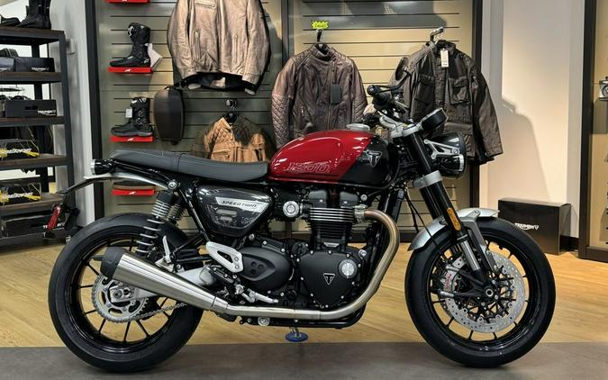 2024 Triumph Speed Twin 1200 Carnival Red/Storm Grey