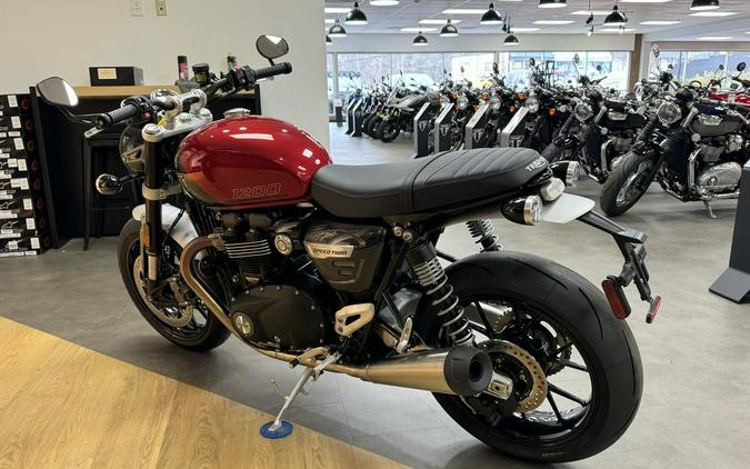 2024 Triumph Speed Twin 1200 Carnival Red/Storm Grey