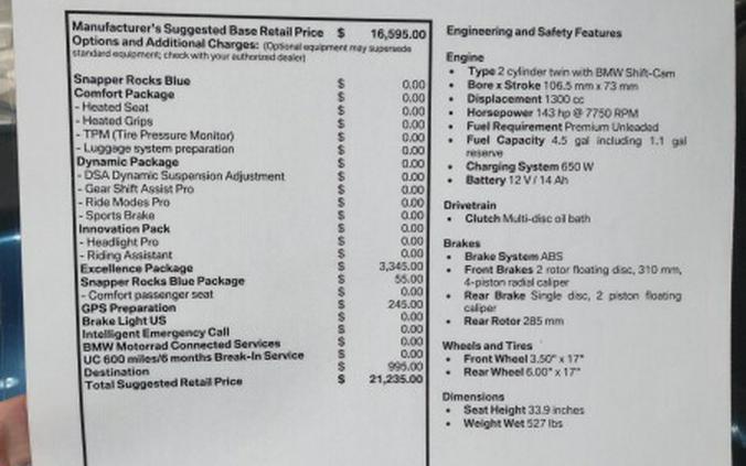 2026 BMW Motorrad R 1300 R | $750 Cash Rebate