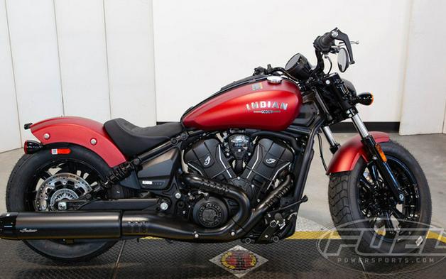 2025 Indian Scout Bobber Limited +Tech Sunset Red Smoke