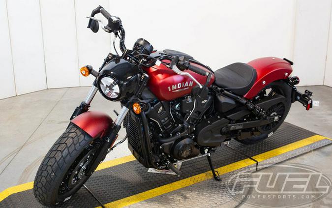 2025 Indian Scout Bobber Limited +Tech Sunset Red Smoke