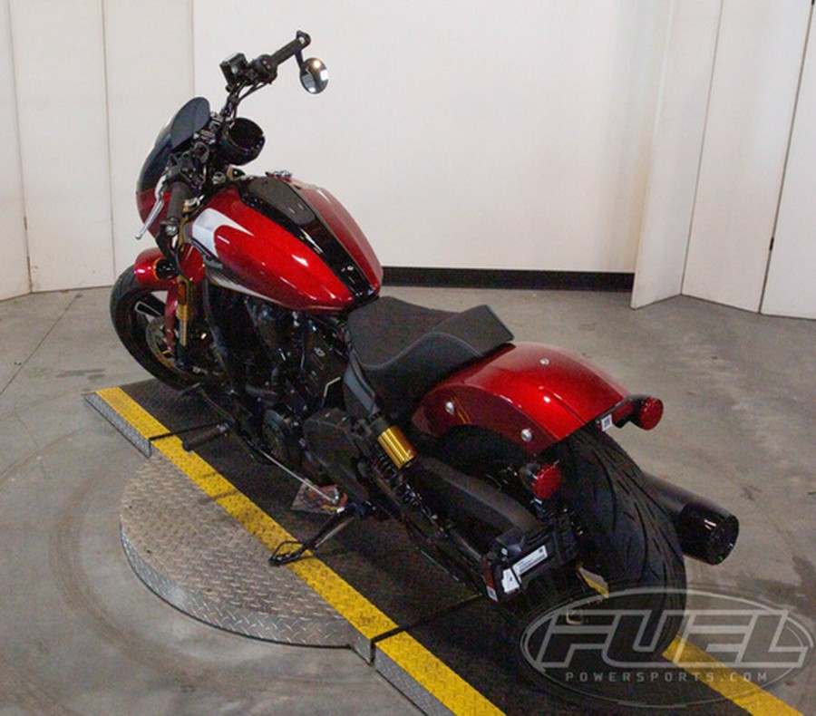 2025 Indian 101 Scout Sunset Red Metallic With Graphics