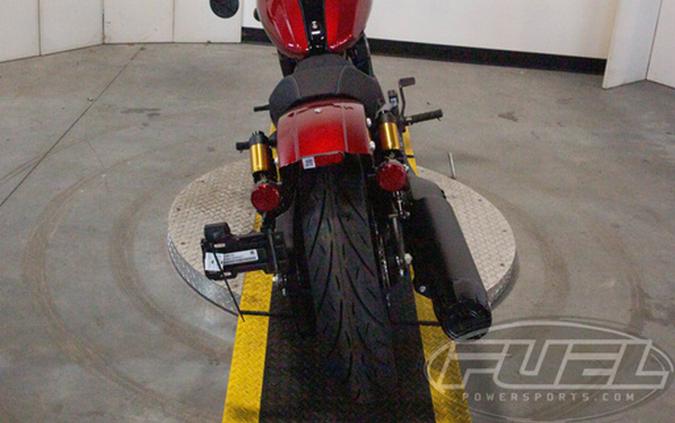 2025 Indian 101 Scout Sunset Red Metallic With Graphics