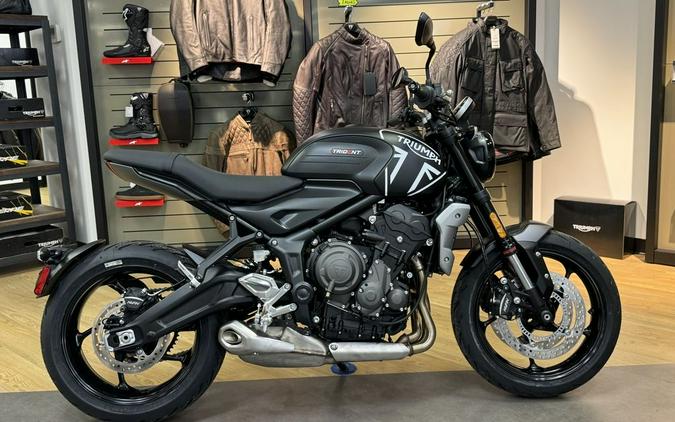 2024 Triumph Trident 660 Matte Jet Black/Matte Silver Ice