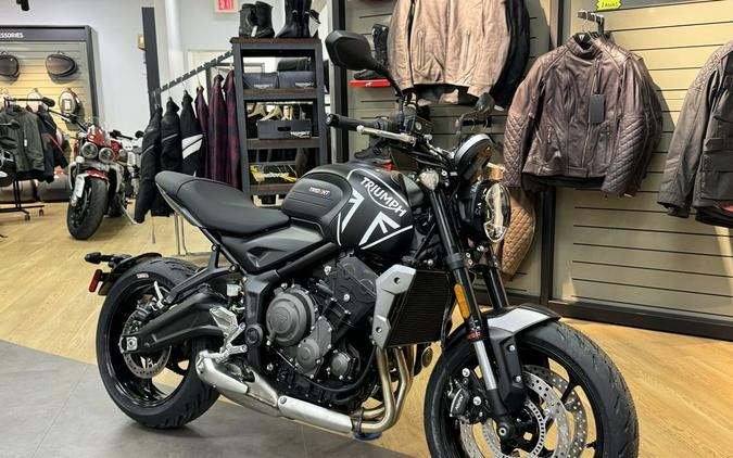 2024 Triumph Trident 660 Matte Jet Black/Matte Silver Ice