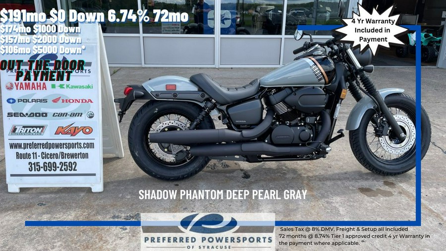 2024 Honda Shadow Phantom Deep Pearl Gray