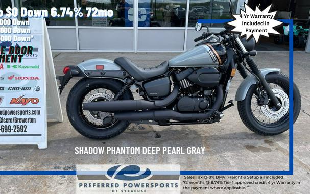 2024 Honda Shadow Phantom Deep Pearl Gray