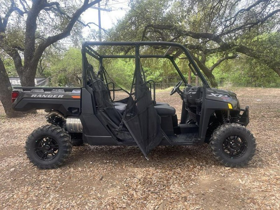 New 2024 POLARIS RANGER CREW XP 1000 PREMIUM SUPER GRAPHITE WITH ORANGE BURST ACCENTS