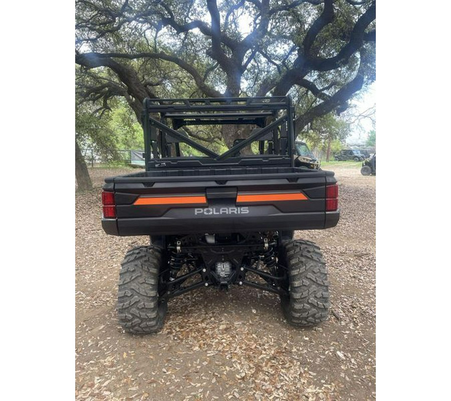 New 2024 POLARIS RANGER CREW XP 1000 PREMIUM SUPER GRAPHITE WITH ORANGE BURST ACCENTS