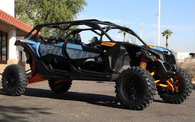 2026 Can-Am® Maverick X3 MAX RS Turbo Scandi Blue & Orange Crush