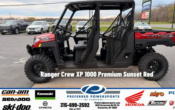 2026 Polaris Ranger Crew XP 1000 Premium Sunset Red