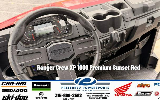 2026 Polaris Ranger Crew XP 1000 Premium Sunset Red