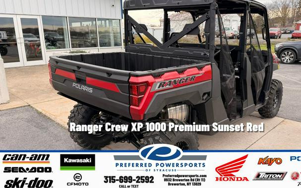 2026 Polaris Ranger Crew XP 1000 Premium Sunset Red