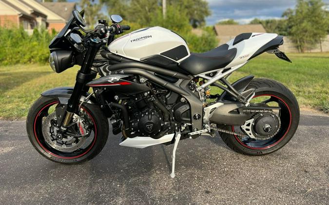 2019 Triumph Speed Triple RS Crystal White Metallic RS