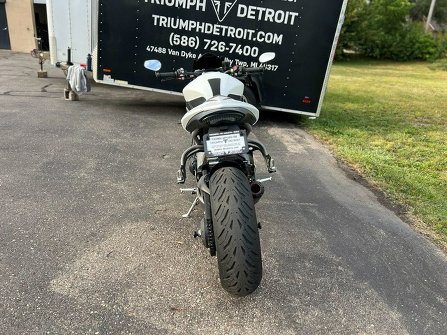 2019 Triumph Speed Triple RS Crystal White Metallic RS