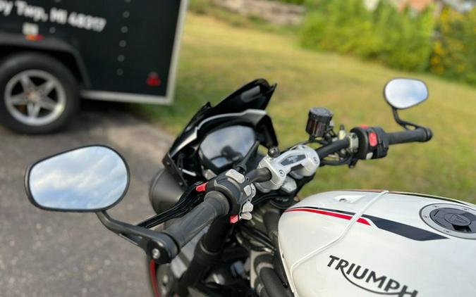 2019 Triumph Speed Triple RS Crystal White Metallic RS