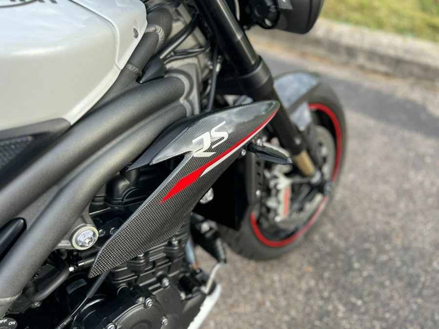 2019 Triumph Speed Triple RS Crystal White Metallic RS