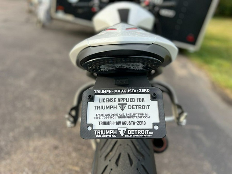 2019 Triumph Speed Triple RS Crystal White Metallic RS