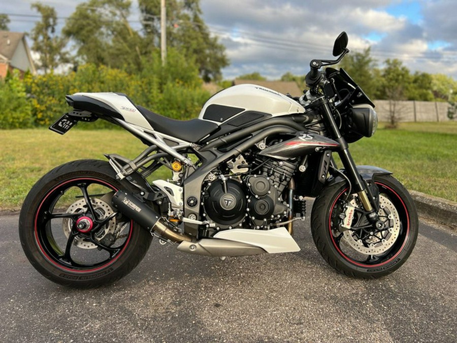 2019 Triumph Speed Triple RS Crystal White Metallic RS