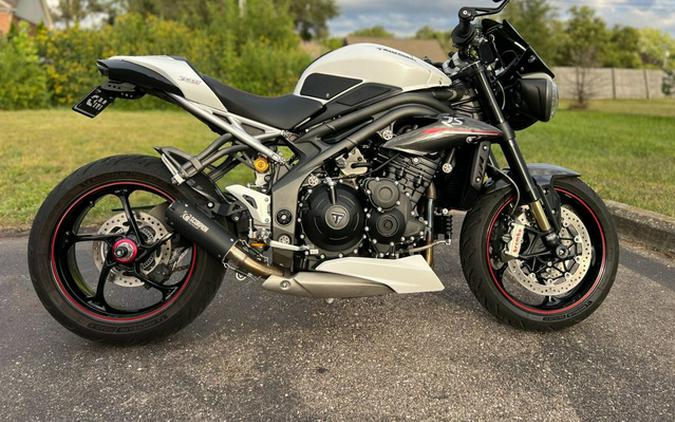 2019 Triumph Speed Triple RS Crystal White Metallic RS