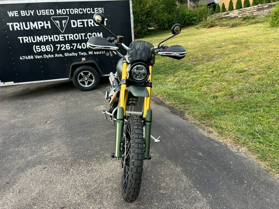 2023 Triumph Scrambler 1200 XE Matte Khaki Green Matte Jet Blac XE