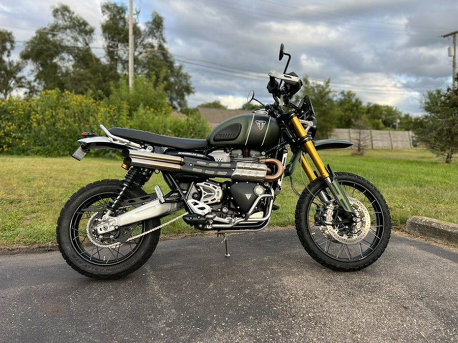 2023 Triumph Scrambler 1200 XE Matte Khaki Green Matte Jet Blac XE