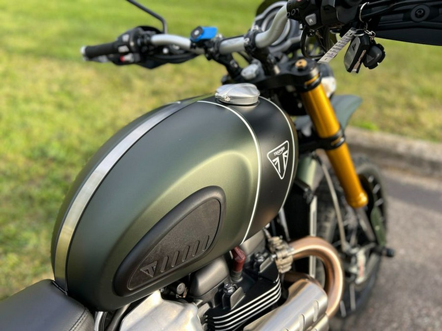 2023 Triumph Scrambler 1200 XE Matte Khaki Green Matte Jet Blac XE