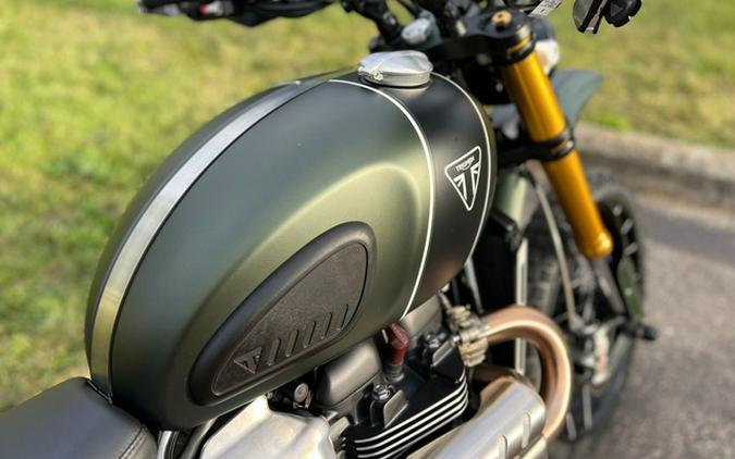 2023 Triumph Scrambler 1200 XE Matte Khaki Green Matte Jet Blac XE