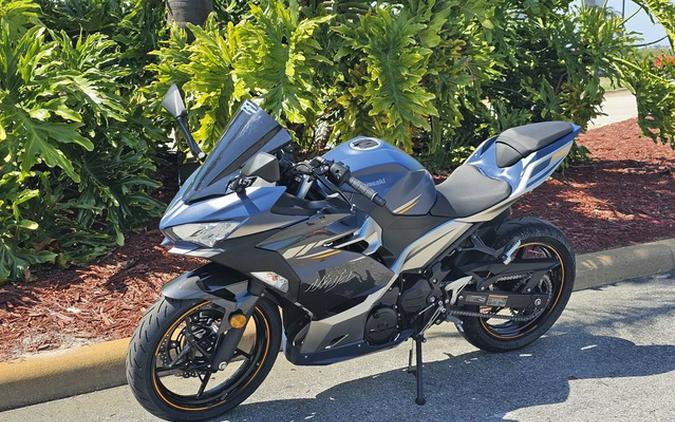 2023 Kawasaki Ninja 400 Metallic Magnetic Dark Gray/Twilight Bl KRT Edition