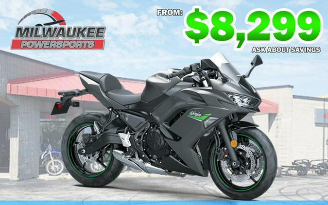 2024 Kawasaki Ninja 650 Metallic Matte Graphenesteel GrayEbony