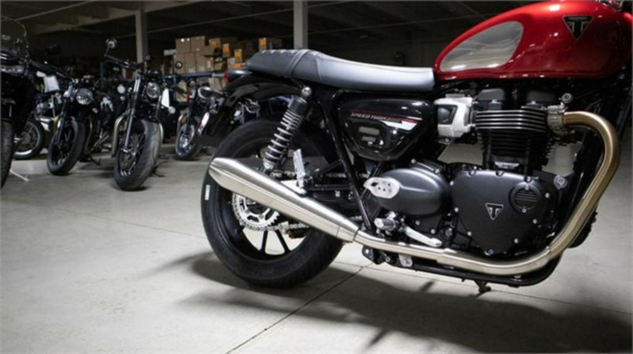 2023 Triumph Speed Twin 900 Chrome Edition Red Hopper