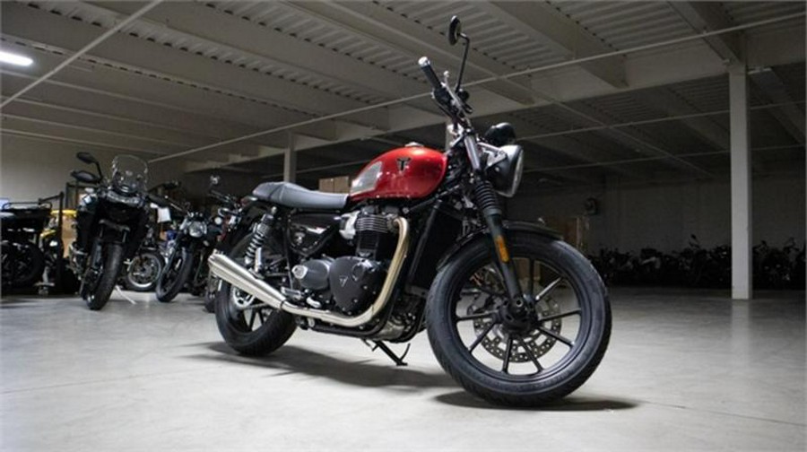 2023 Triumph Speed Twin 900 Chrome Edition Red Hopper