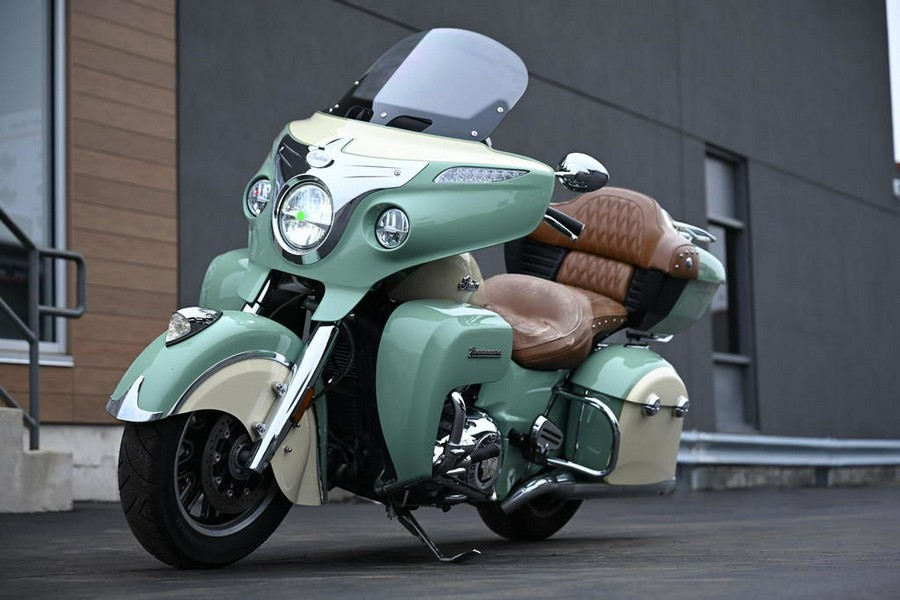2017 Indian Motorcycle Roadmaster Willow Green Over Ivory Cream