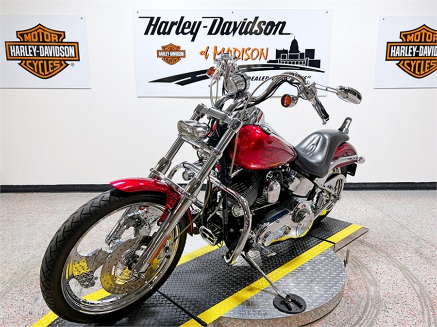 2002 Harley-Davidson Softail Deuce FXSTD 24,937 Miles Candy Red Flames