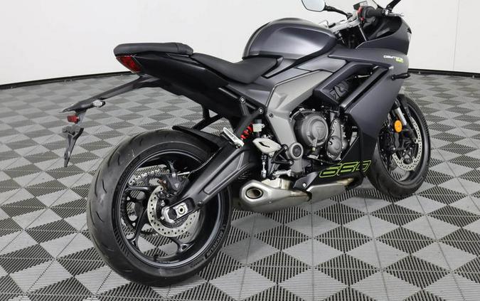 2024 Triumph Daytona 660 Satin Granite/Satin Black