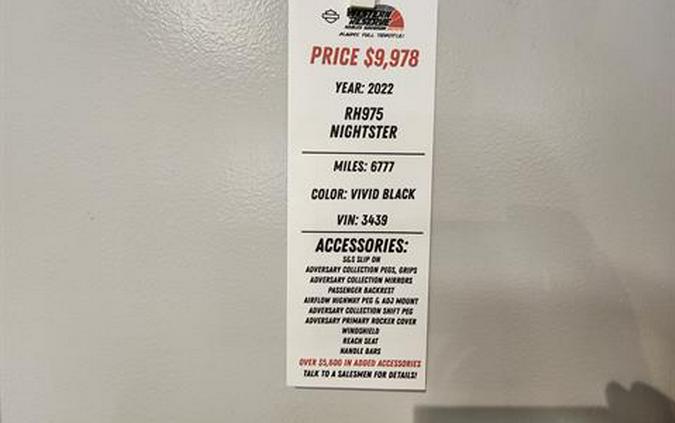 2022 Harley-Davidson Nightster™