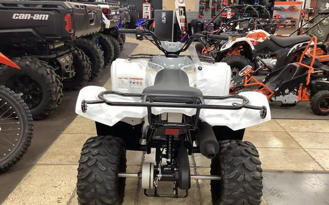 New 2024 YAMAHA GRIZZLY 90 WHITE AND ARMOR GRAY