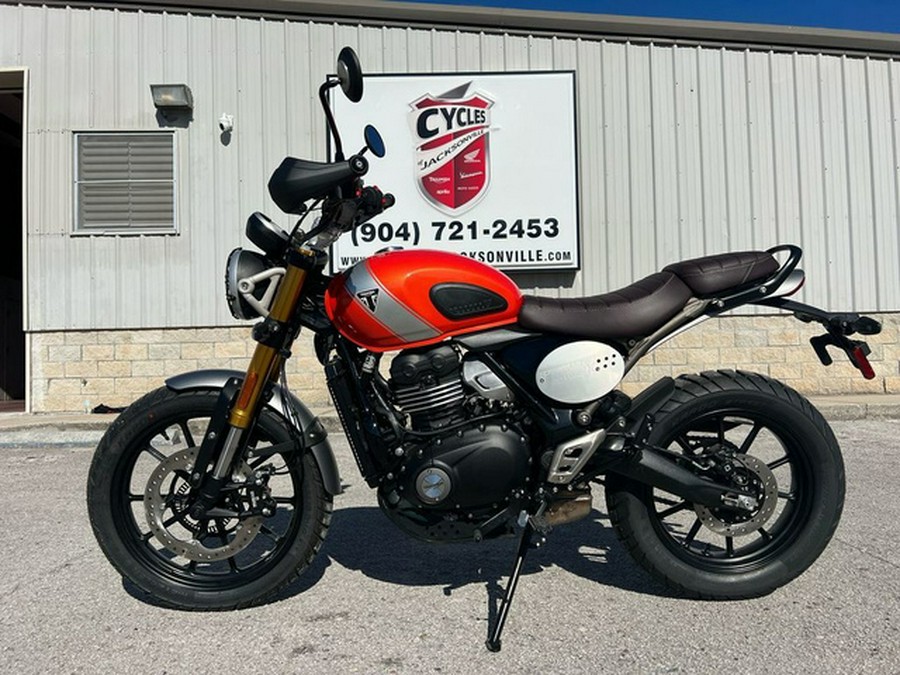 2026 Triumph Scrambler 400 X Baja Orange/Aluminium
