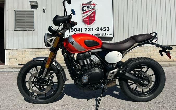 2026 Triumph Scrambler 400 X Baja Orange/Aluminium