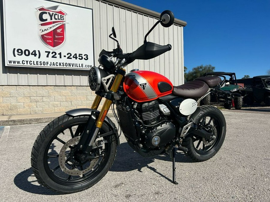2026 Triumph Scrambler 400 X Baja Orange/Aluminium
