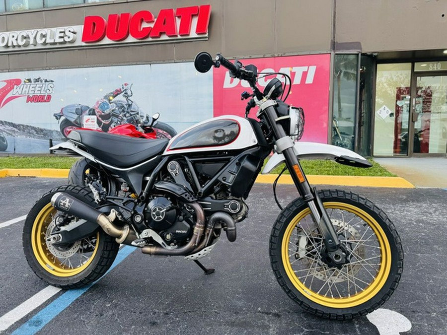 2018 Ducati Scrambler Desert Sled White Mirage