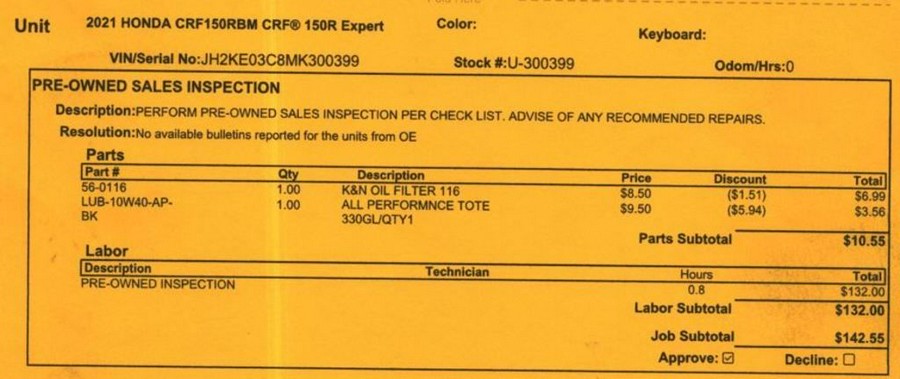 2021 Honda® CRF150R Expert